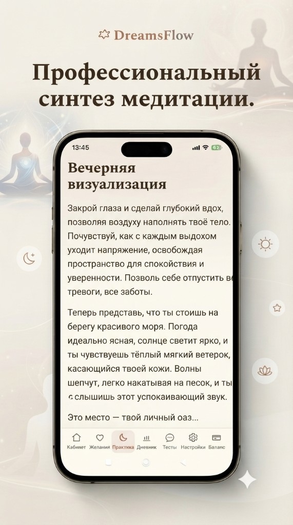 DreamsFlow: вечерняя визуализация